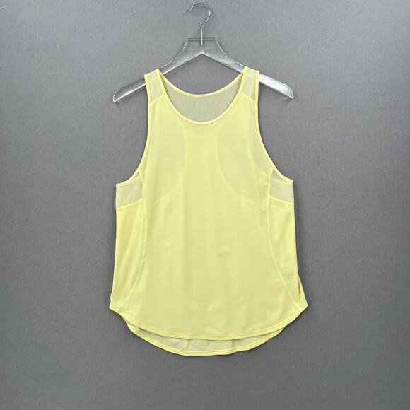 LULULEMON Sculpt Tank II Womens 6 8 Lemon Ice Yellow Mesh Crew Neck Wide Straps - Picture 5 of 14
